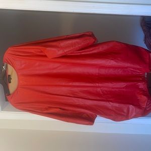 The Faux Leather Bubble Dress